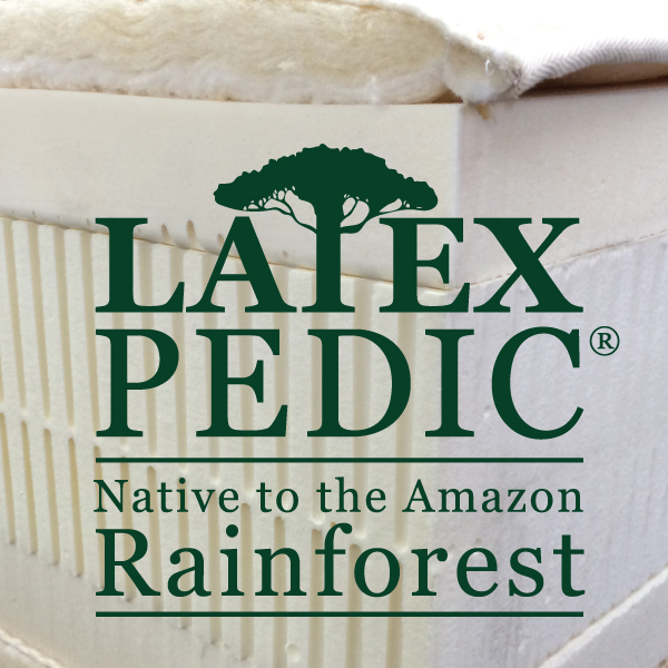 organic natural latex: native to the amazon rainforest