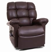 Golden lift chair in fabric
